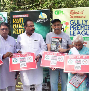 Organised gully cricket Tournament for organ donation awareness program: Press conference before the event with the founder of BODS Mr. Nishant Warwade